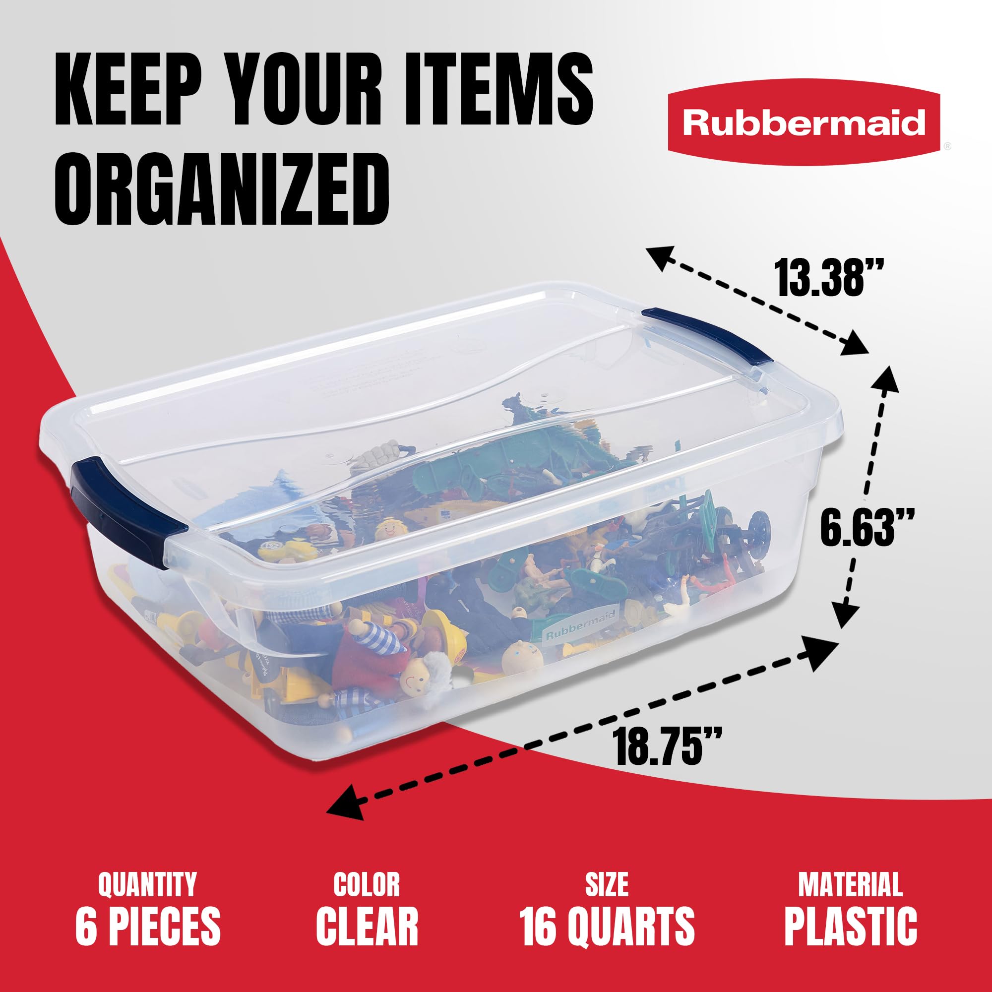 Rubbermaid Cleverstore visibilité du contenu facilitant l'identification rapide