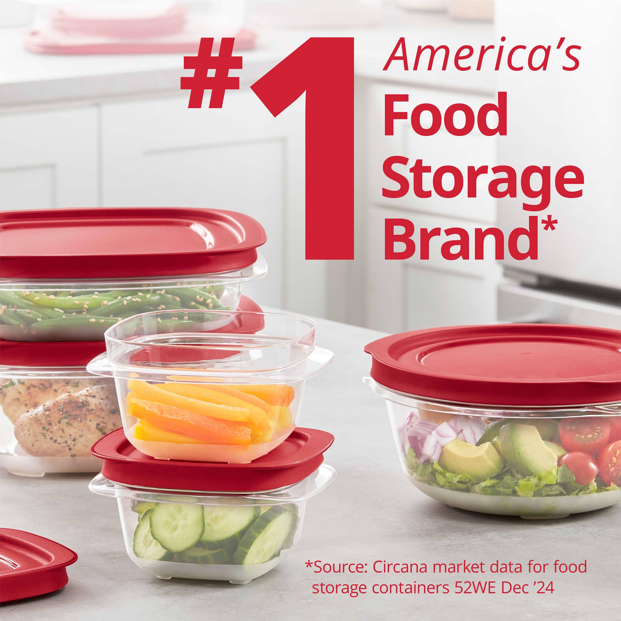 Rubbermaid comparaison taille avec une main pour visualiser capacités et praticité
