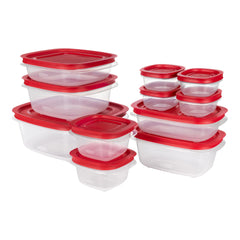 Rubbermaid contenant en usage sur un bureau pour transporter repas et collations facilement