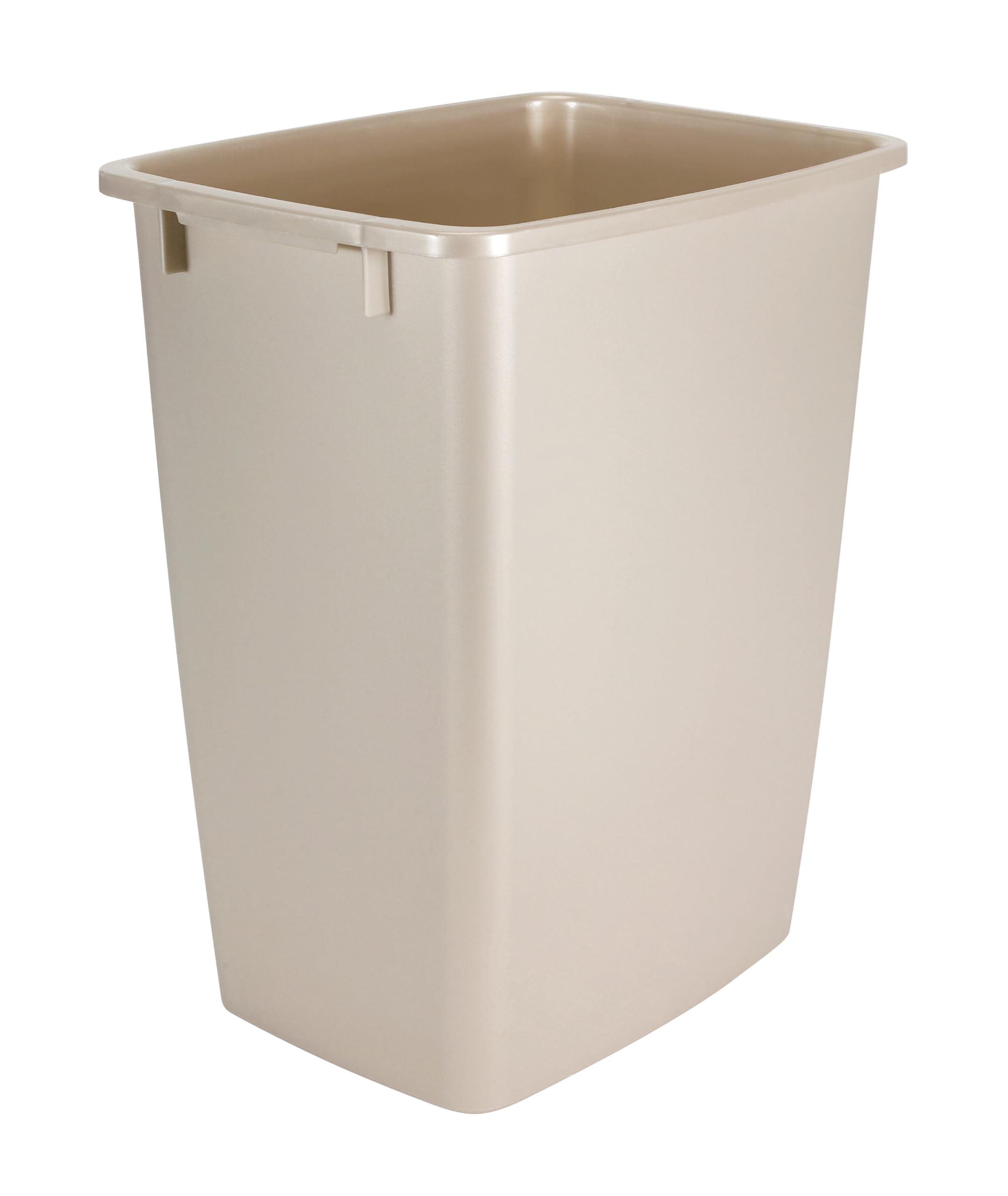 Rubbermaid corbeille face avant bisque, design compact et discret