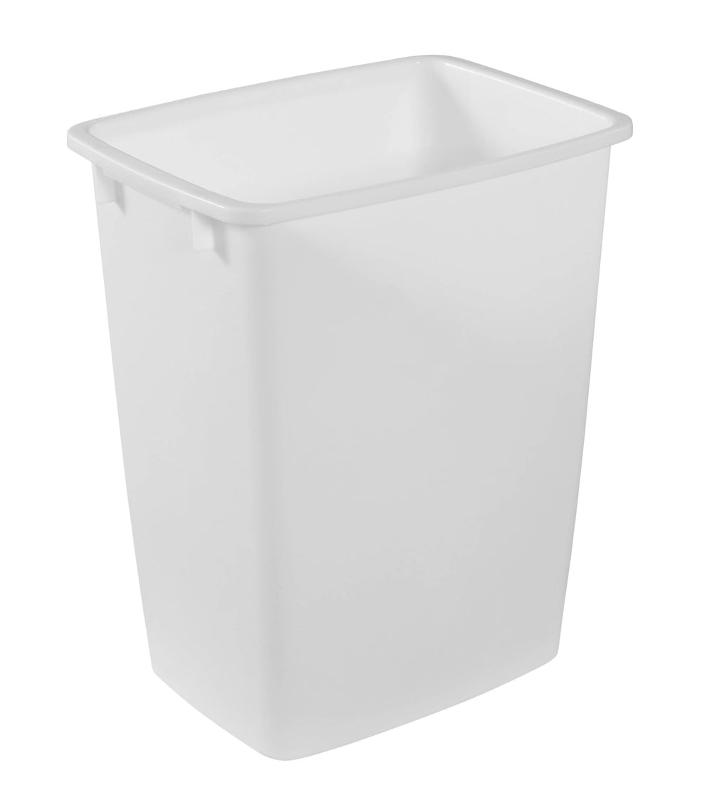 Rubbermaid corbeille face avant blanche, design compact et discret