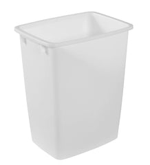 Rubbermaid corbeille face avant blanche, design compact et discret