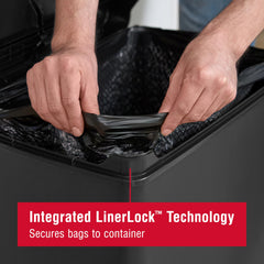 Rubbermaid couvercle en action avec fermeture lente réduisant le bruit