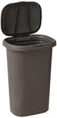 Rubbermaid gros plan du couvercle à ressort pour ouverture d'une touche