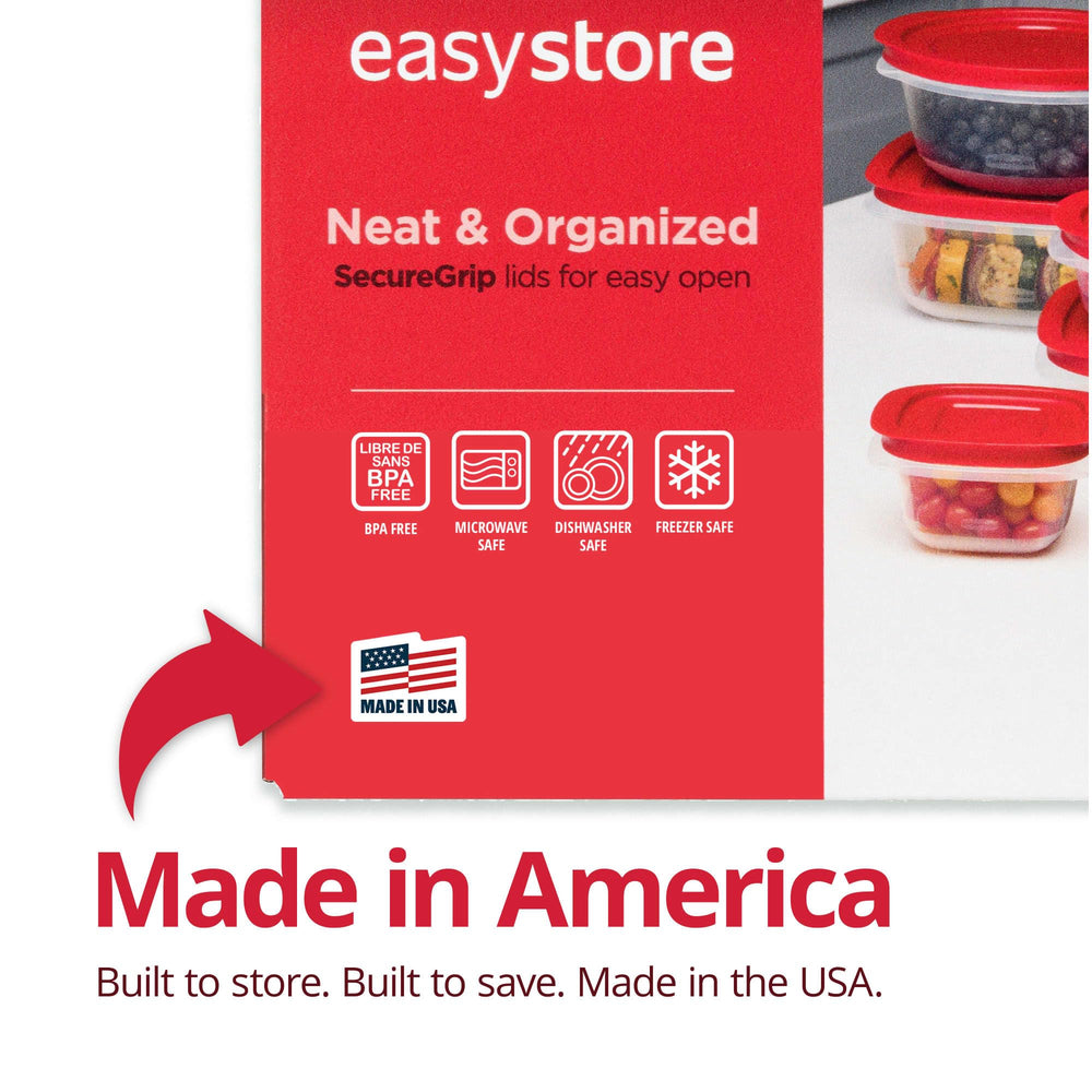 Rubbermaid gros plan couvercle nervuré garantissant empilement stable