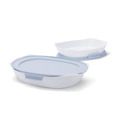 Rubbermaid plat en verre face avant, cuisson homogène et présentation soignée