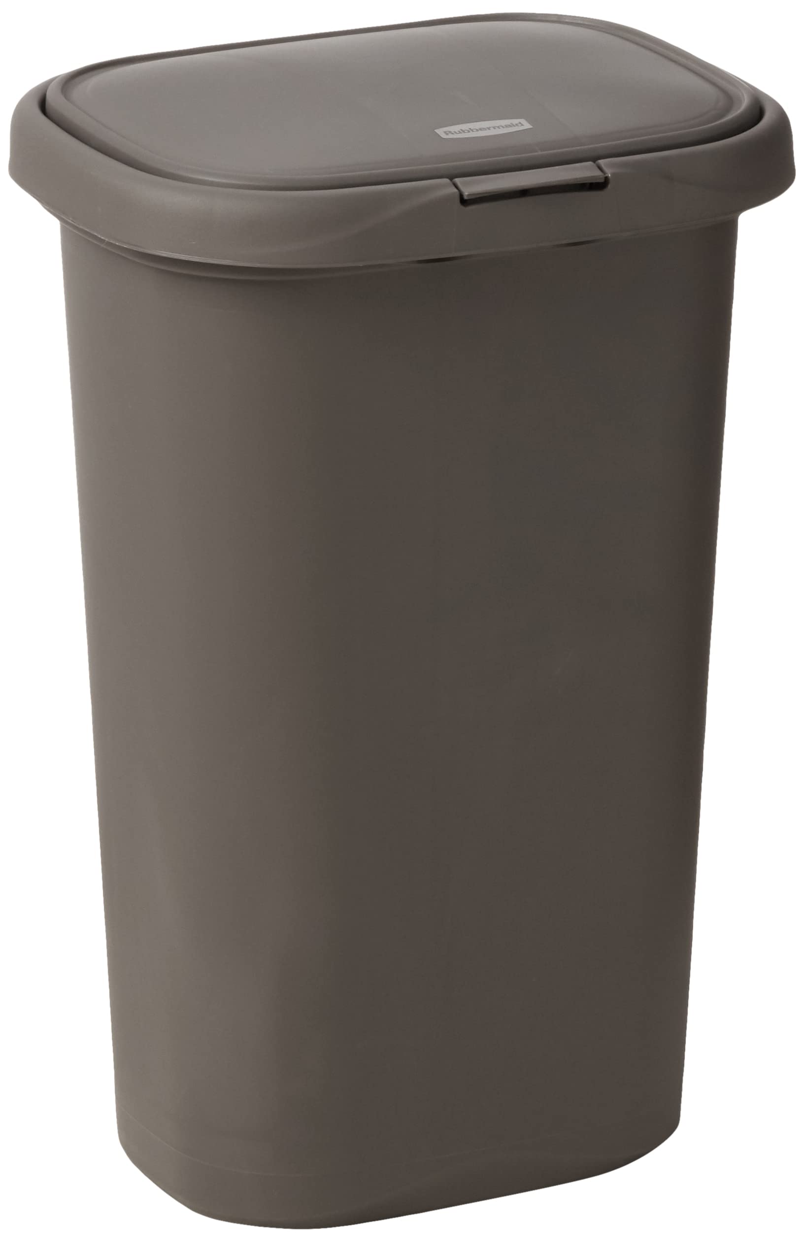Rubbermaid poubelle face avant gris, design compact et capacité pratique
