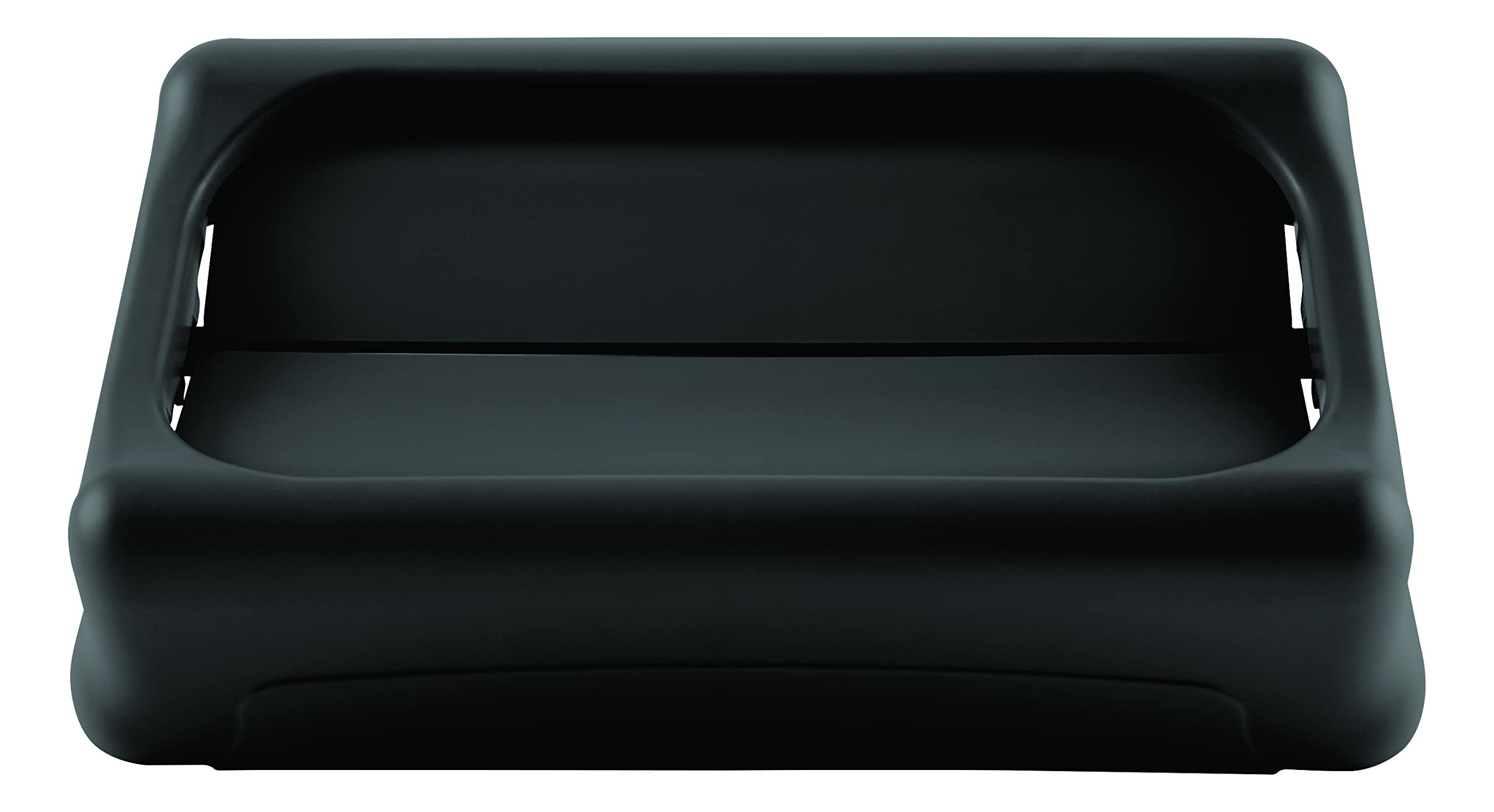 Rubbermaid gros plan du battant illustrant le mouvement automatique et praticité