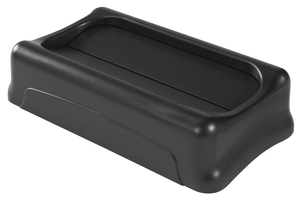 Rubbermaid couvercle face avant montrant ouverture facile et finition propre