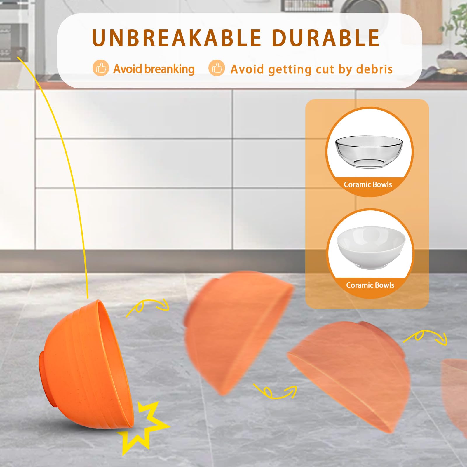 Rubtlamp bols avec salade, profondeur utile pour céréales