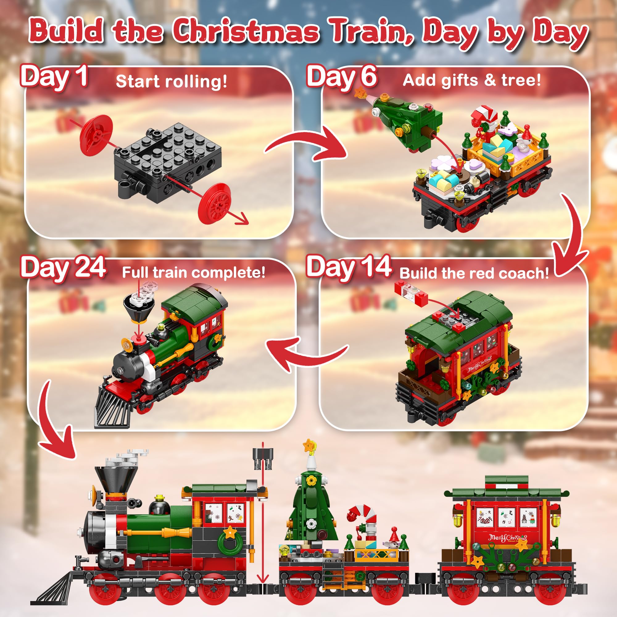 Rubypop locomotive assemblée montrant le rendu final et la couleur vive