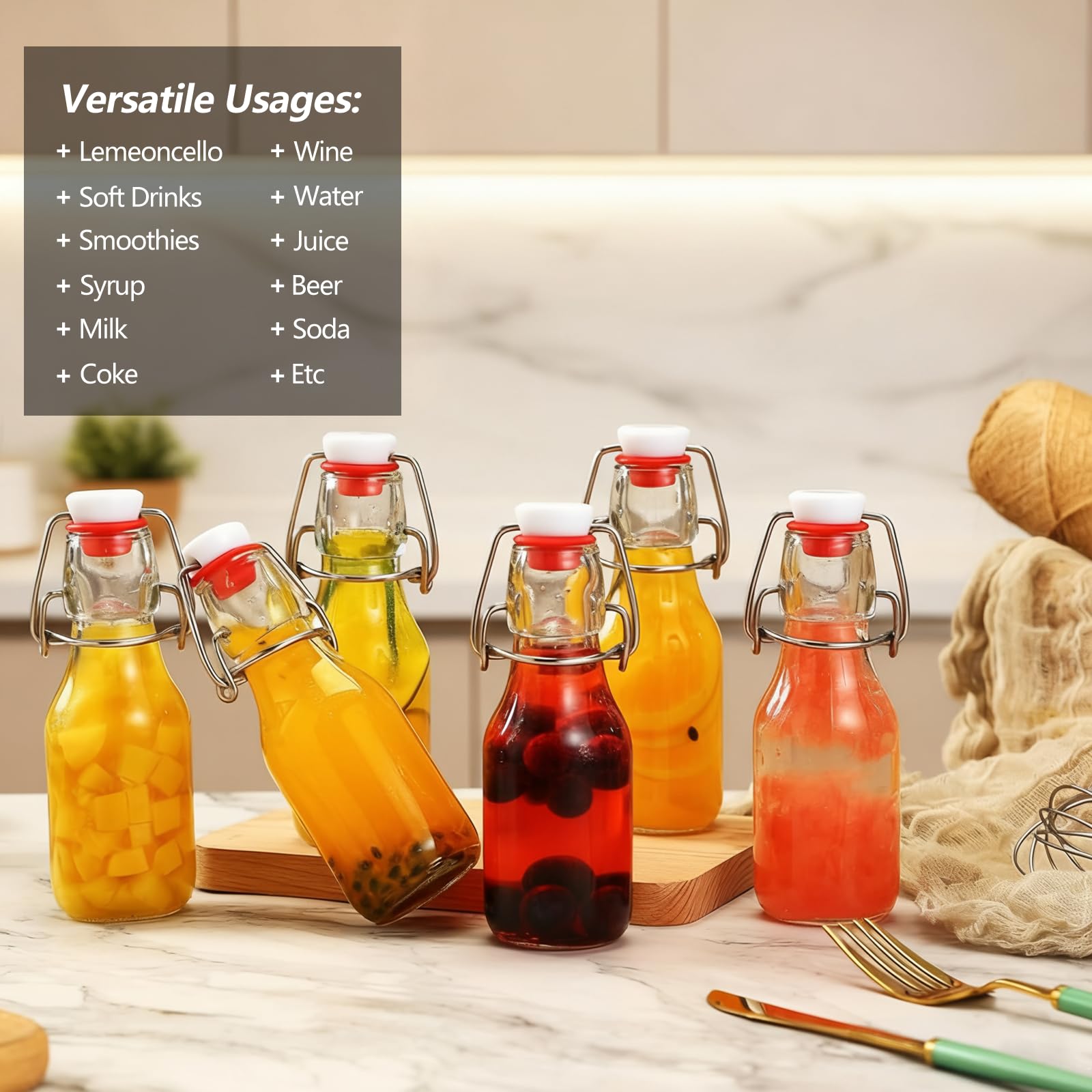 Ruckae bouteille ouverte pour nettoyage facile et réutilisation hygiénique
