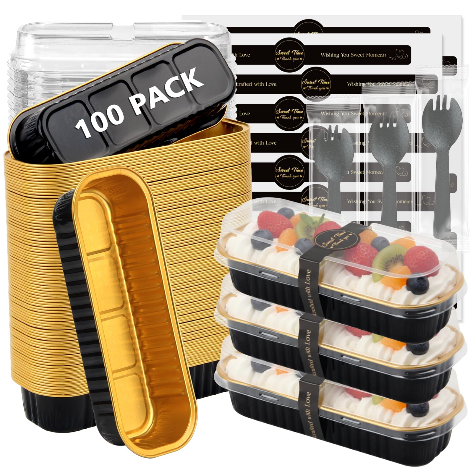 Ruckae face avant du paquet montrant 100 moules et couvercles pratique