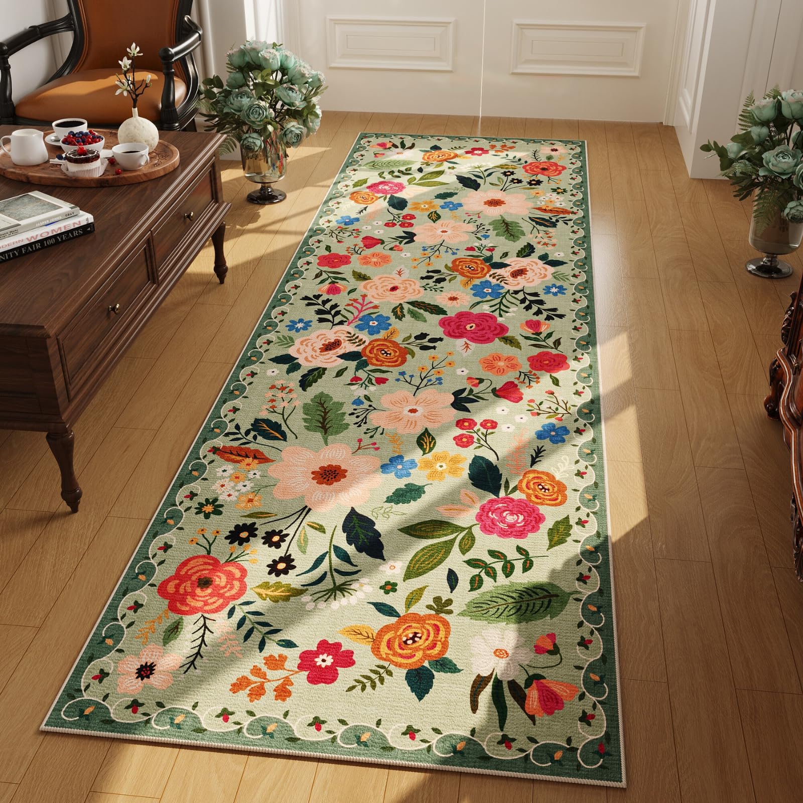 Rugcomf coureur face avant montrant design vintage et allure accueillante