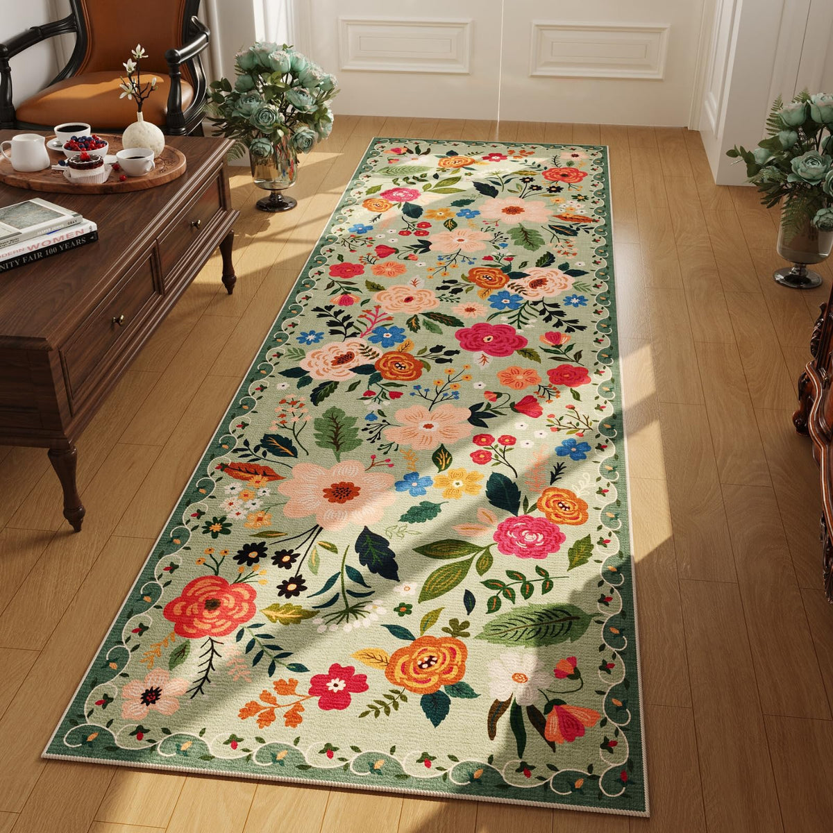 Rugcomf coureur face avant montrant design vintage et allure accueillante