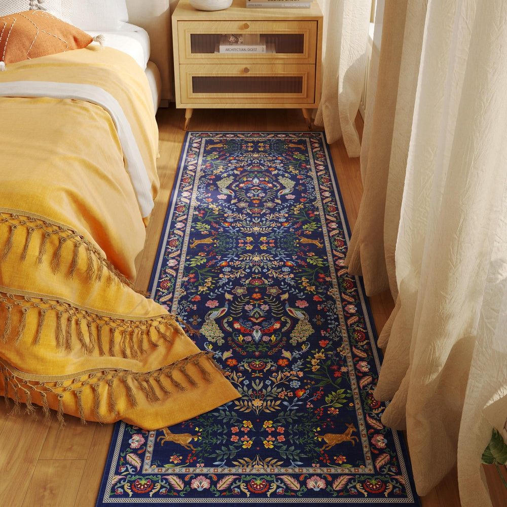 Rugcomf runner installé dans une entrée pour un rendu décoratif immédiat