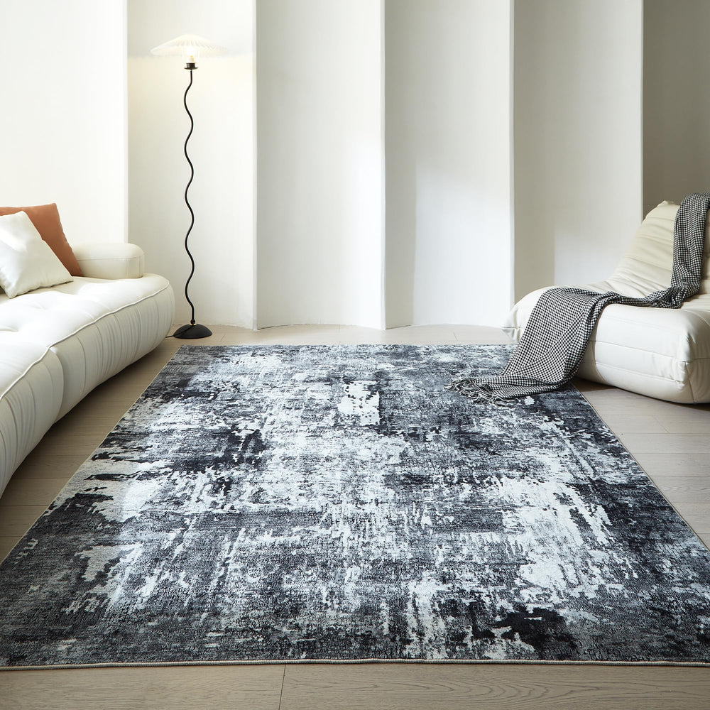 Rugcomf gros plan sur la texture douce imitation laine offrant confort pieds nus