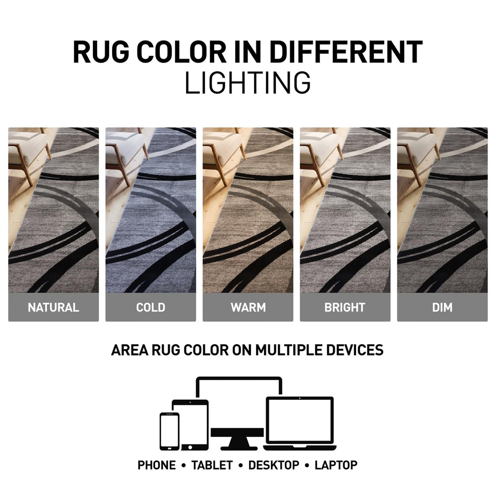 Rugshop comparaison échelle près de porte montre dimensions pratiques