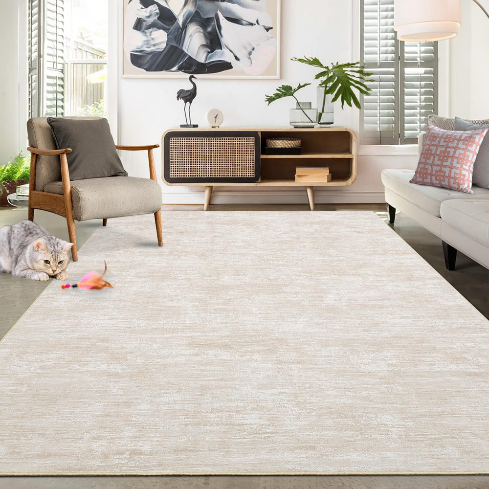 RUGSREAL tapis aplati après déballage réduisant plis pour présentation nette