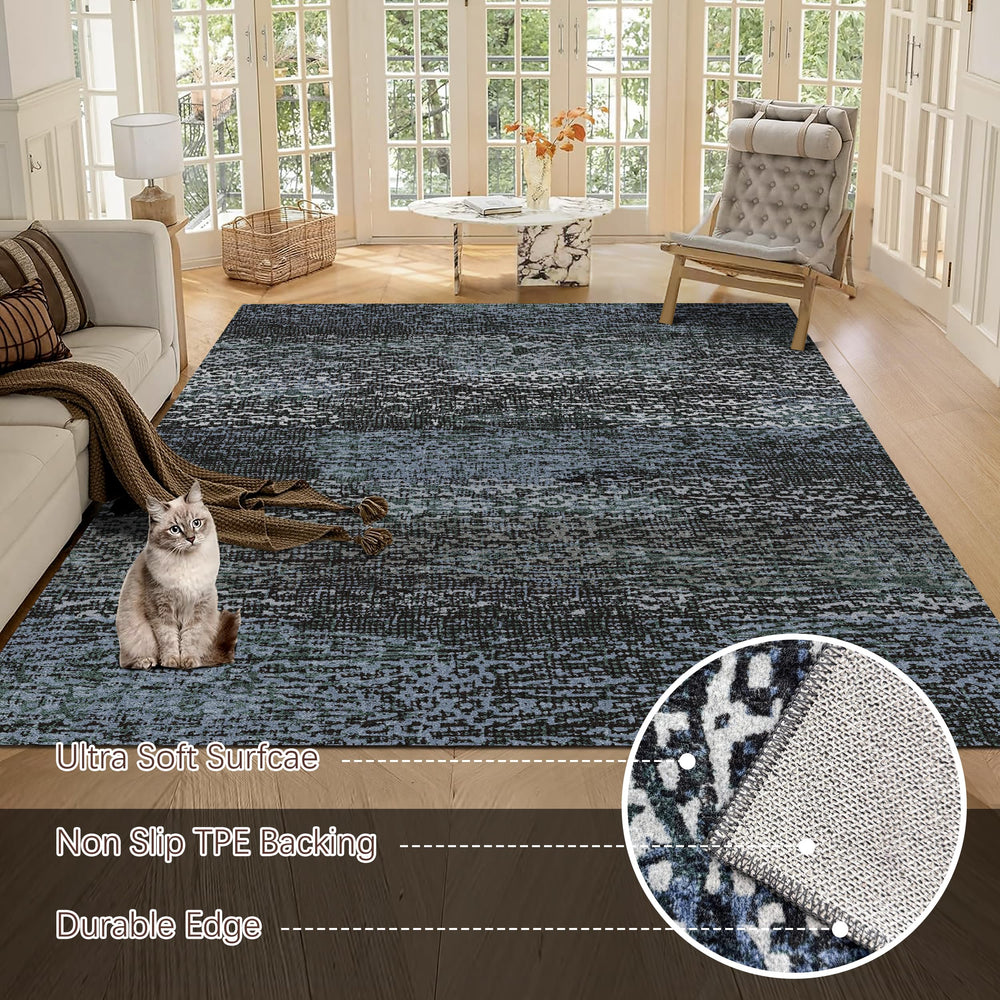 RUGSURE tapis en situation salon ajoutant charme et protection
