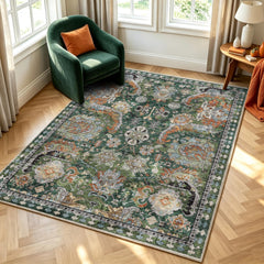 RUGSURE tapis installé dans un salon moderne pour harmonie décorative