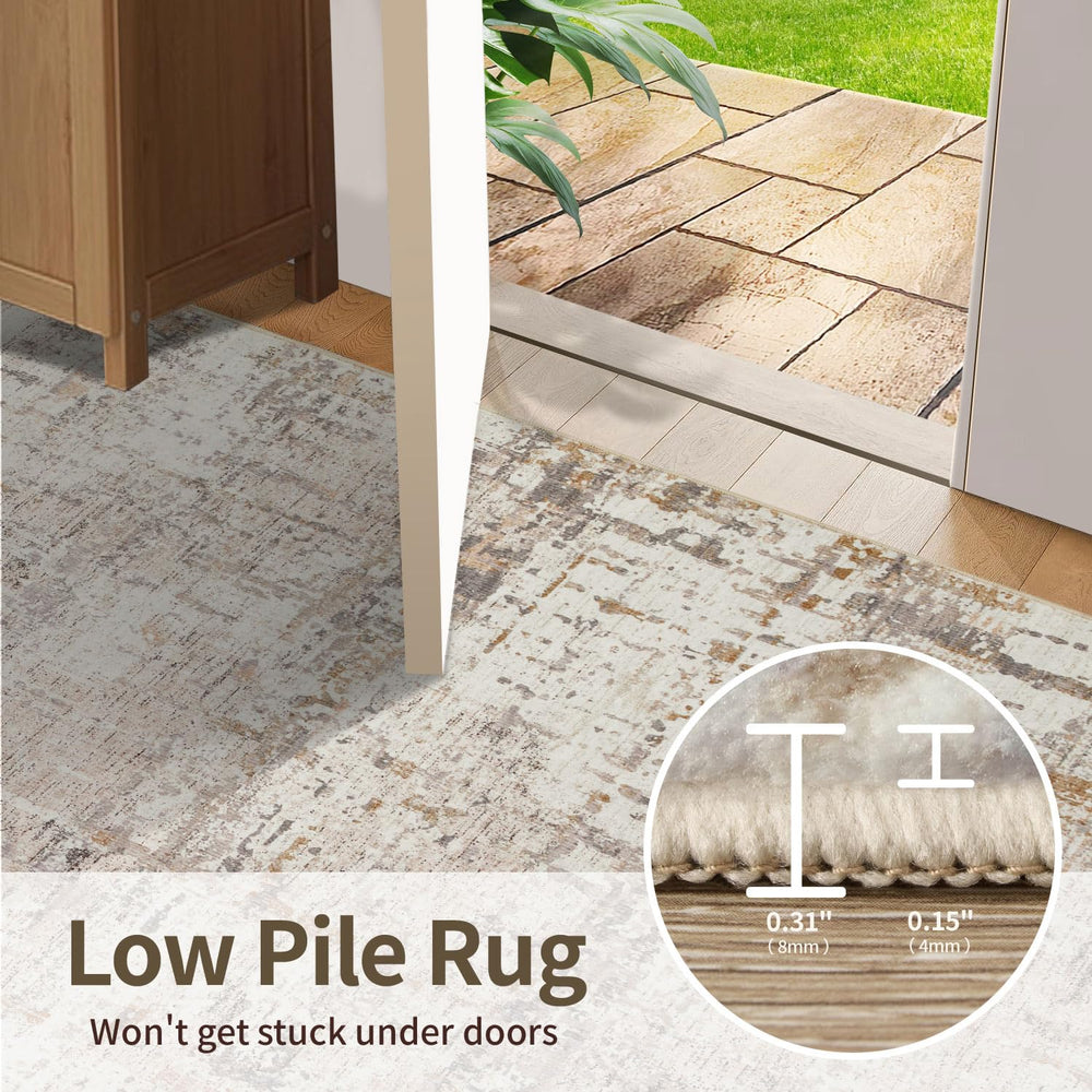Rugxara tapis prêt à entrer en machine, lavage simple et rapide