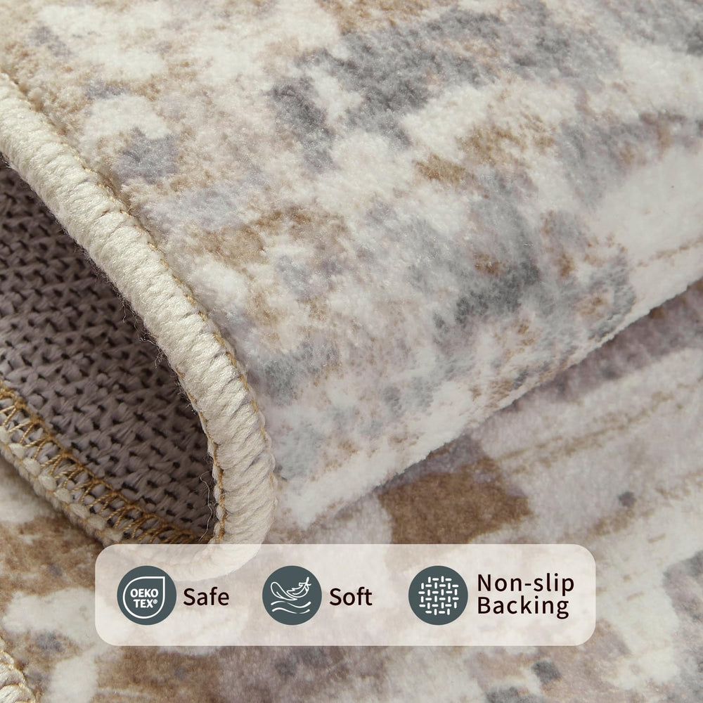 Rugxara tapis déroulé retrouvant sa forme sans plis visibles