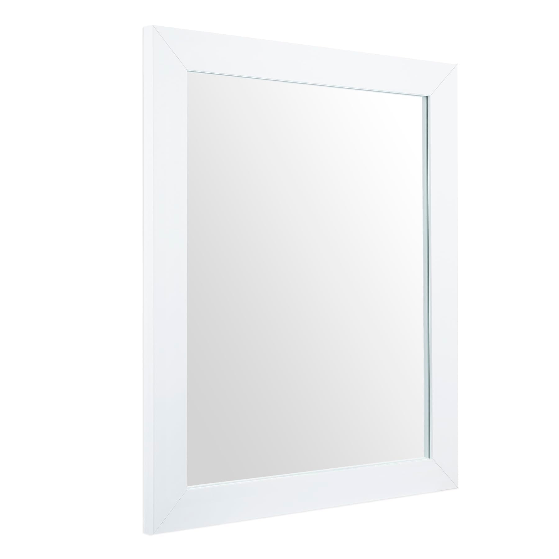 Ruomeng miroir rectangulaire face entière montrant finition blanche et reflet net