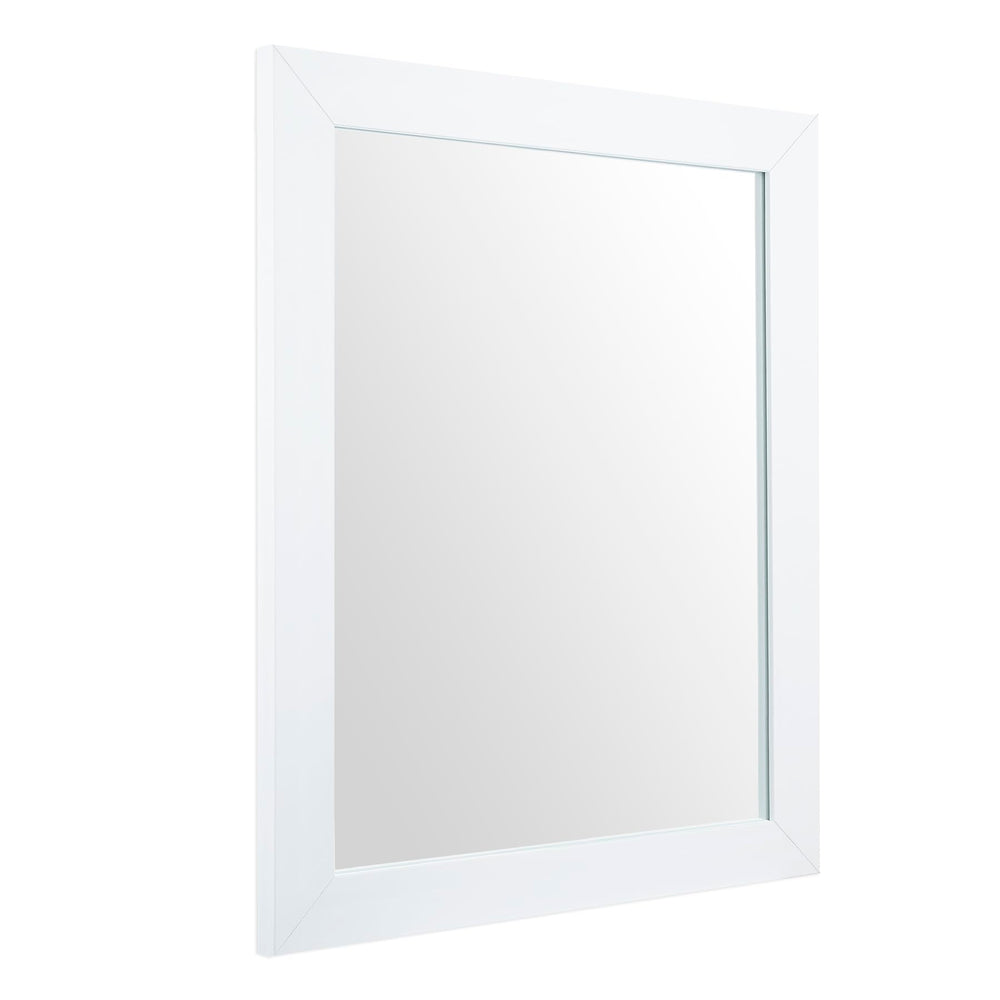 Ruomeng miroir rectangulaire face entière montrant finition blanche et reflet net