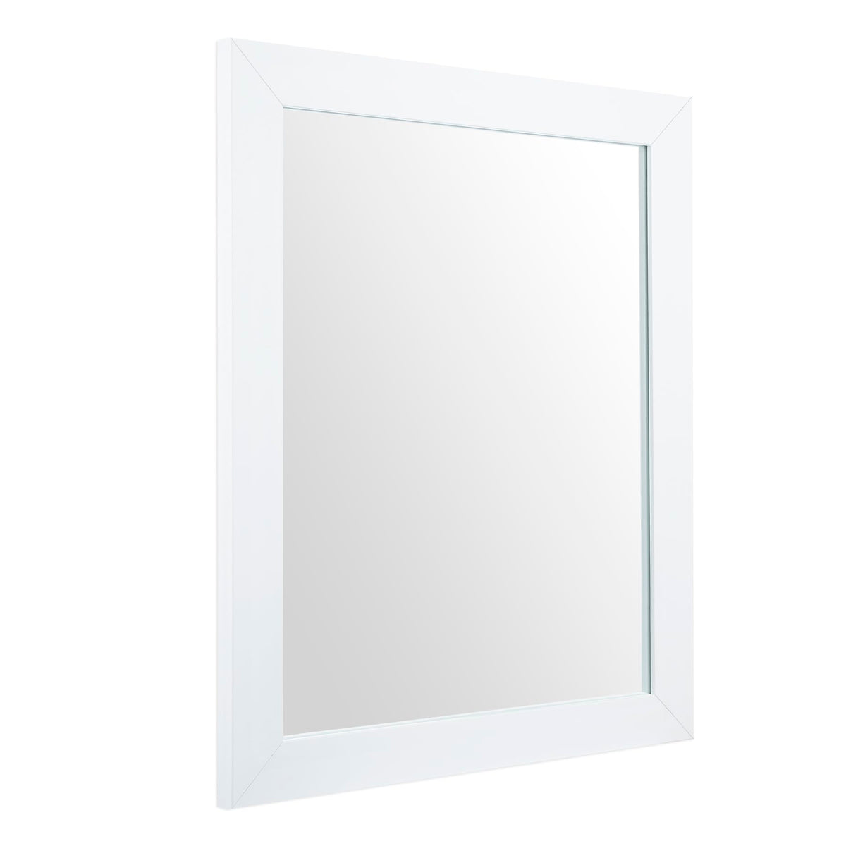 Ruomeng miroir rectangulaire face entière montrant finition blanche et reflet net