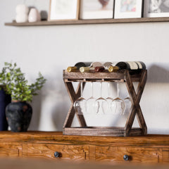 Rustic State support en usage avec verres suspendus pour gain d'espace