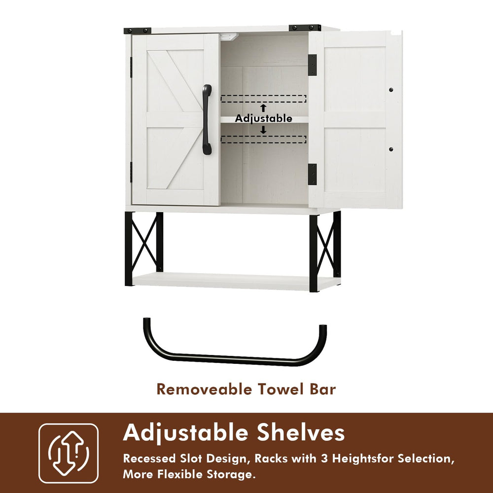 RUSTOWN armoire en situation salle de bain crée ambiance farmhouse