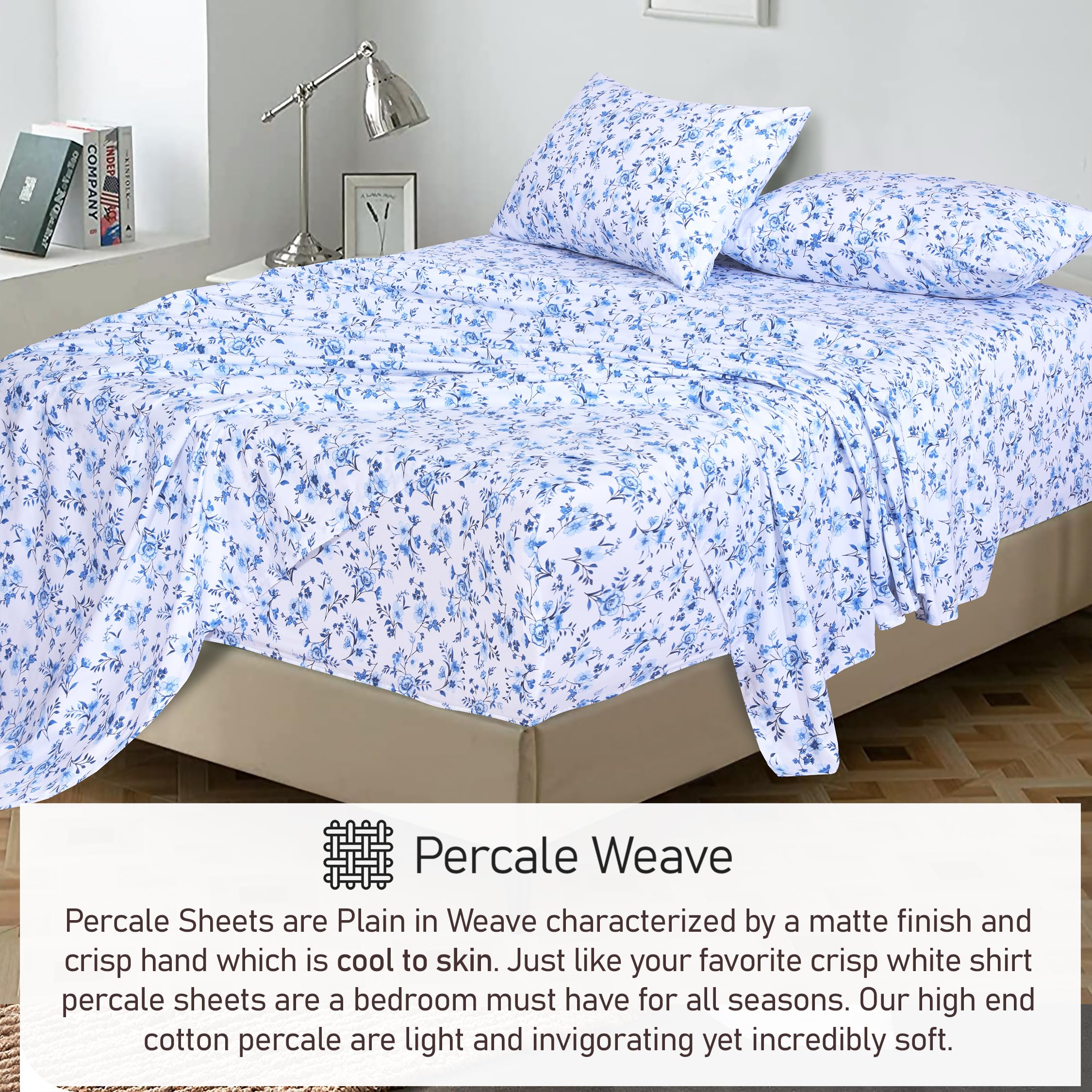 RUVANTI draps installés sur lit montrant look hôtelier aéré