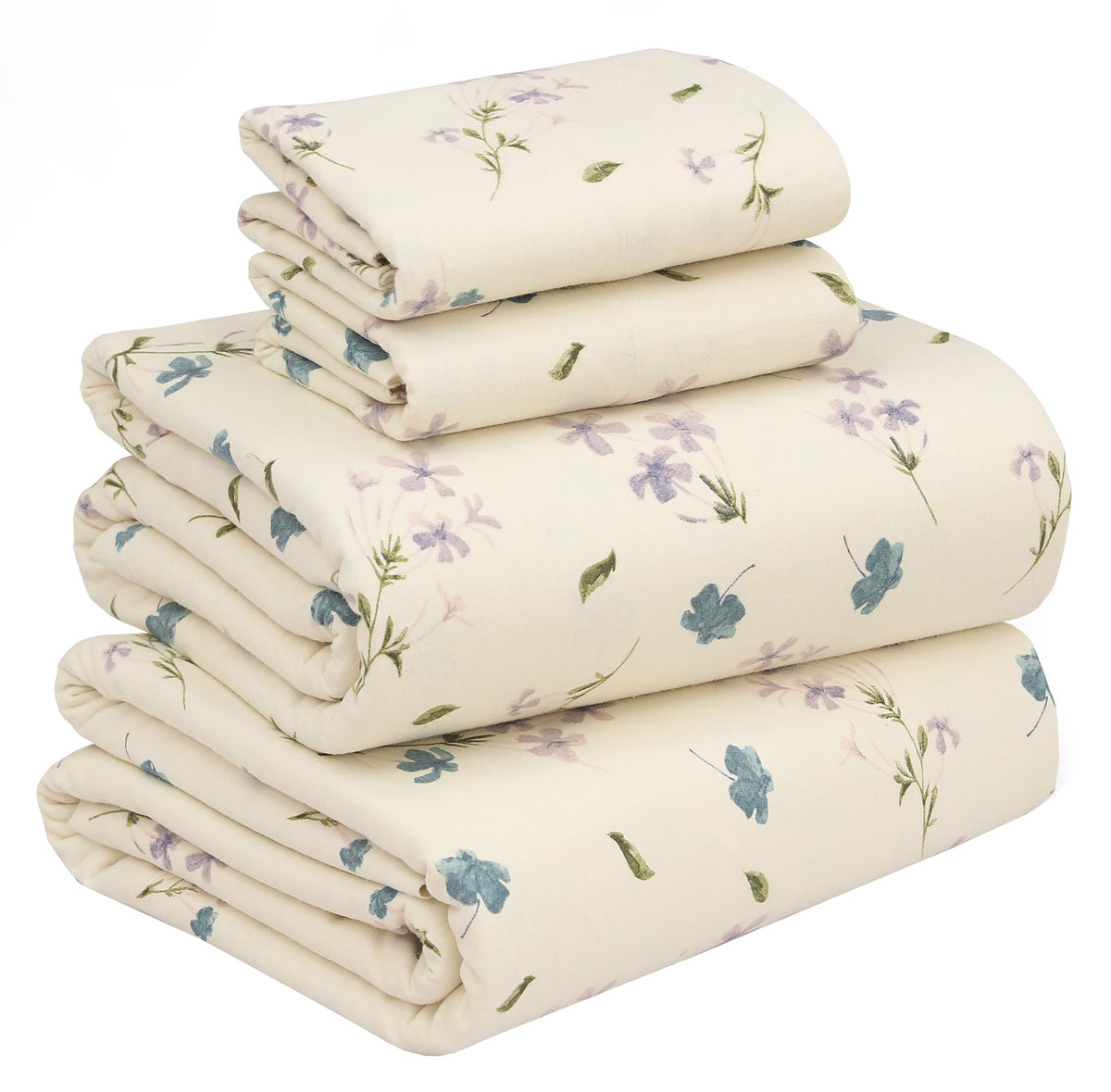 RUVANTI emballage ensemble flanelle King montrant contenu et qualité