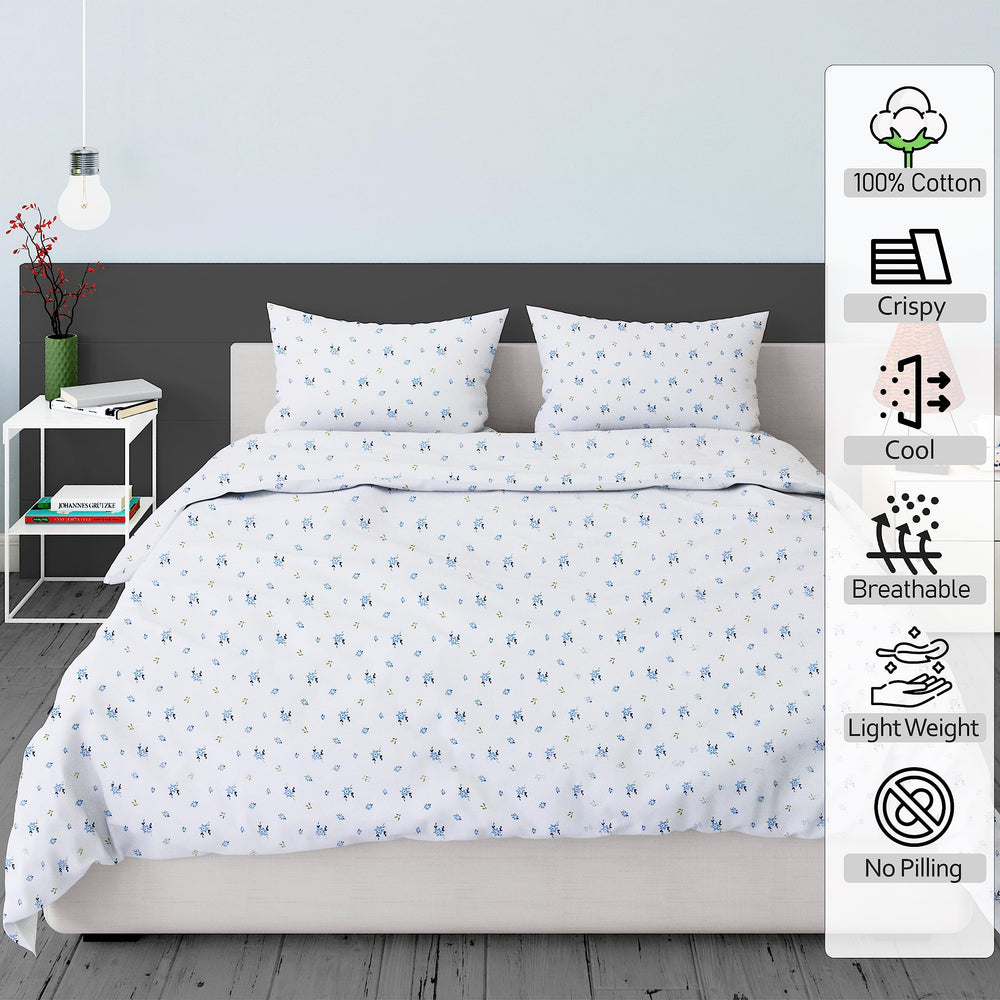 Gros plan du tissage percale RUVANTI montrant texture respirante bénéfique pour fraîcheur nocturne
