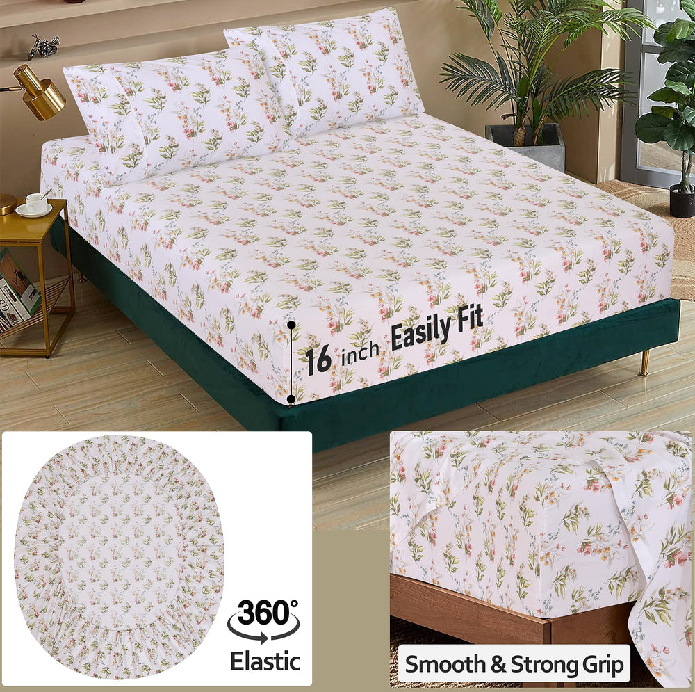 RUVANTI motif floral sur lit ambiance élégante et apaisante
