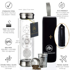 Sacred Lotus Love double paroi en verre, isolation et confort
