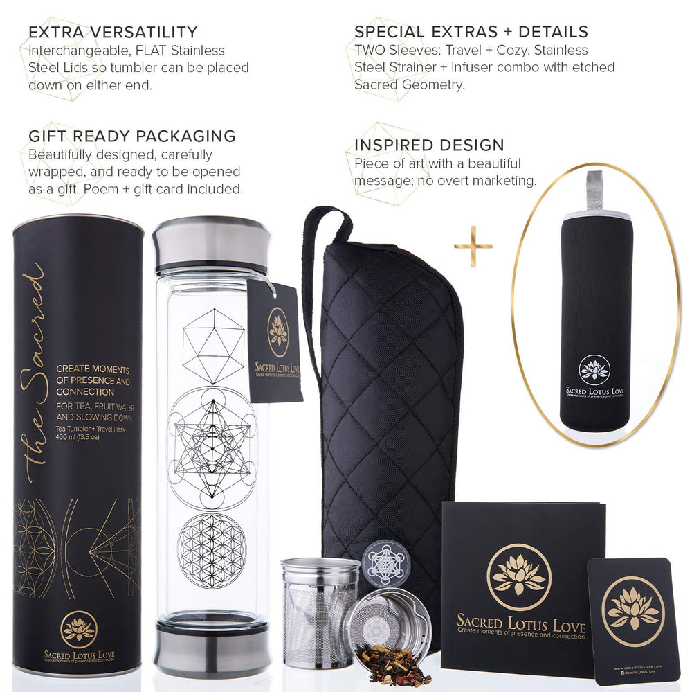 Sacred Lotus Love gros plan sur l'infuseur inox, infusion précise