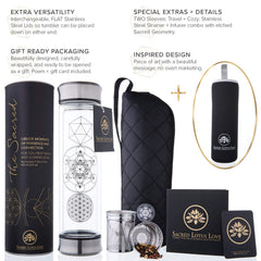 Sacred Lotus Love gros plan sur l'infuseur inox, infusion précise