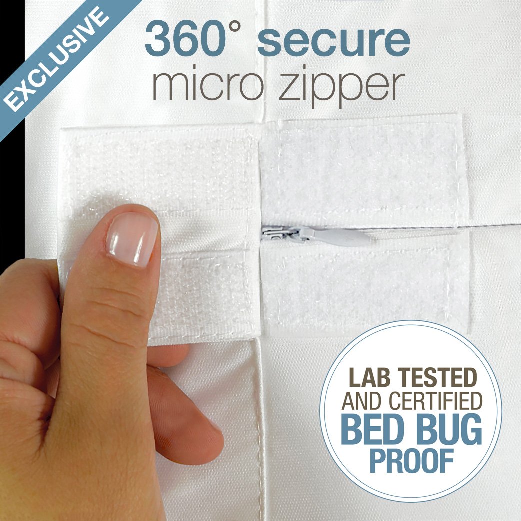 SafeRest housse installée sur sommier pour protection complète