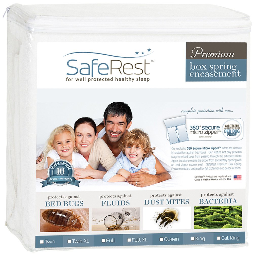 SafeRest emballage avant montrant la housse et bénéfice protection