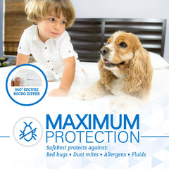 SafeRest texture coton terry montrant douceur respirante et confort silencieux