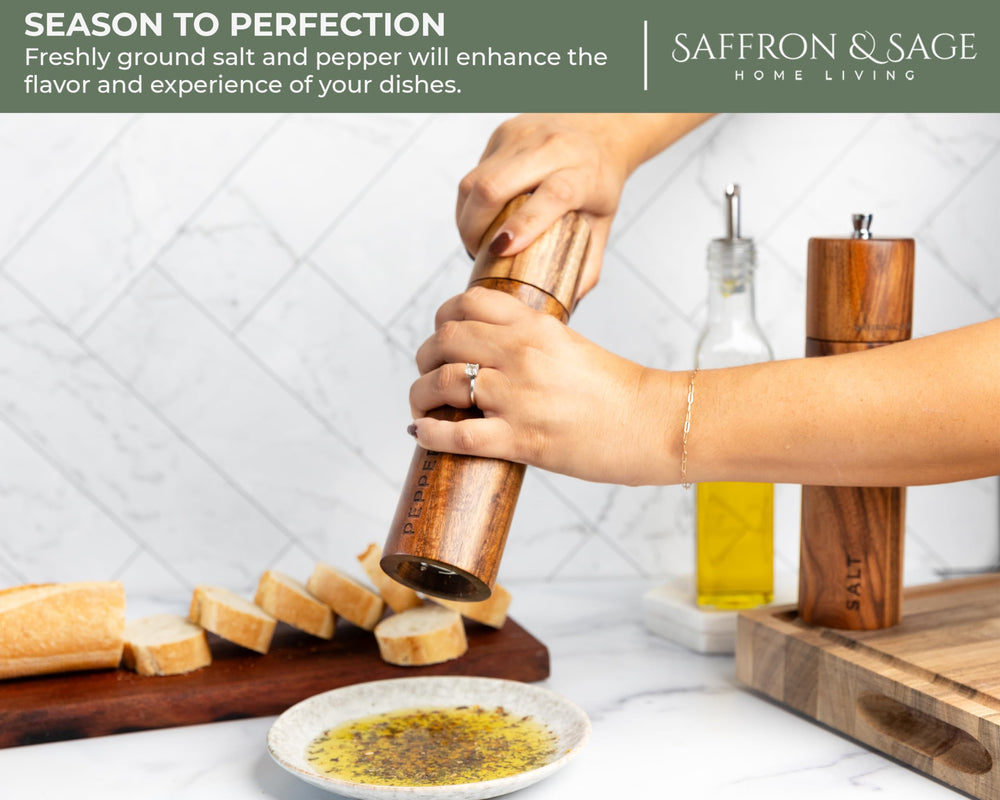 Saffron & Sage Home Living coffret cadeau comprenant moulins et accessoires pratique