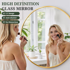 SageNest verre trempé HD gros plan, reflet net pour maquillage précis