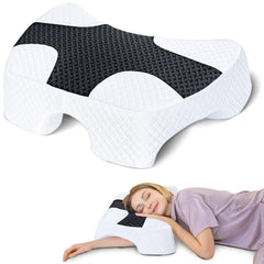 SAHEYER oreiller face avant montrant forme ergonomique et confort