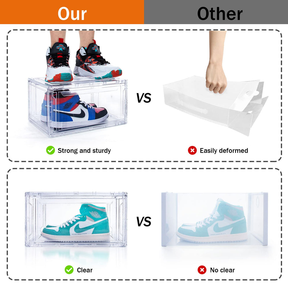 SAISTORY boîte contenant des baskets protégeant de la poussière