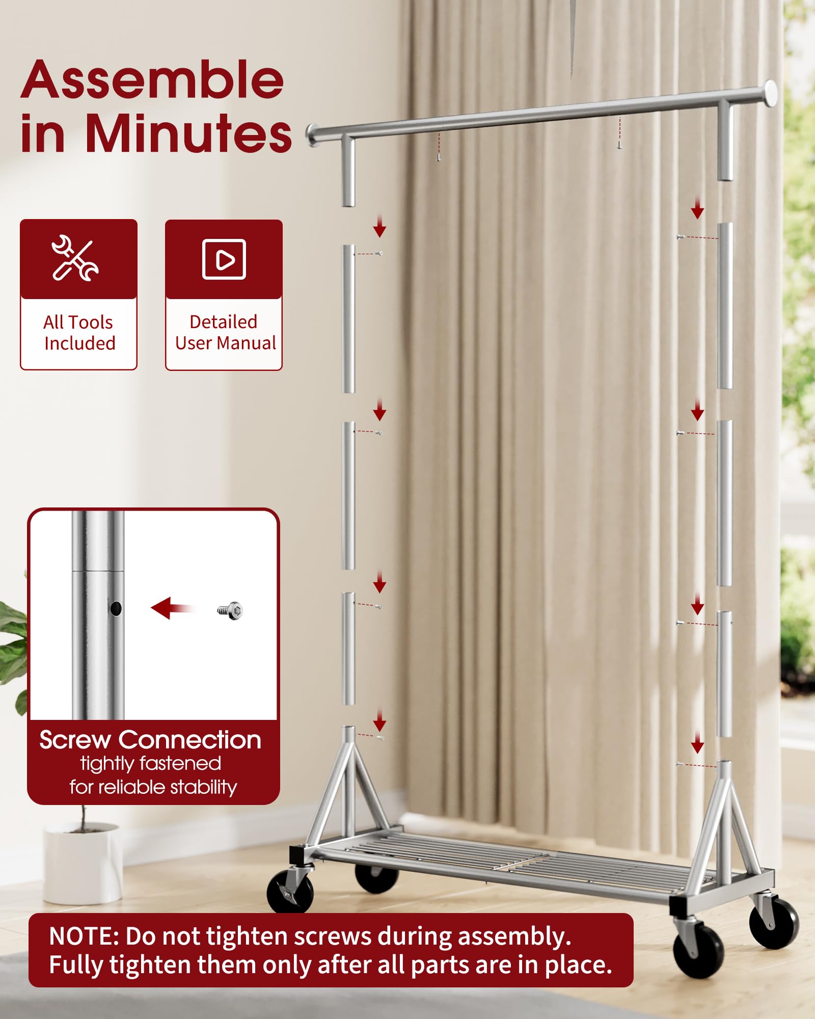 Sakugi outils inclus et pièces pour montage simple et rapide