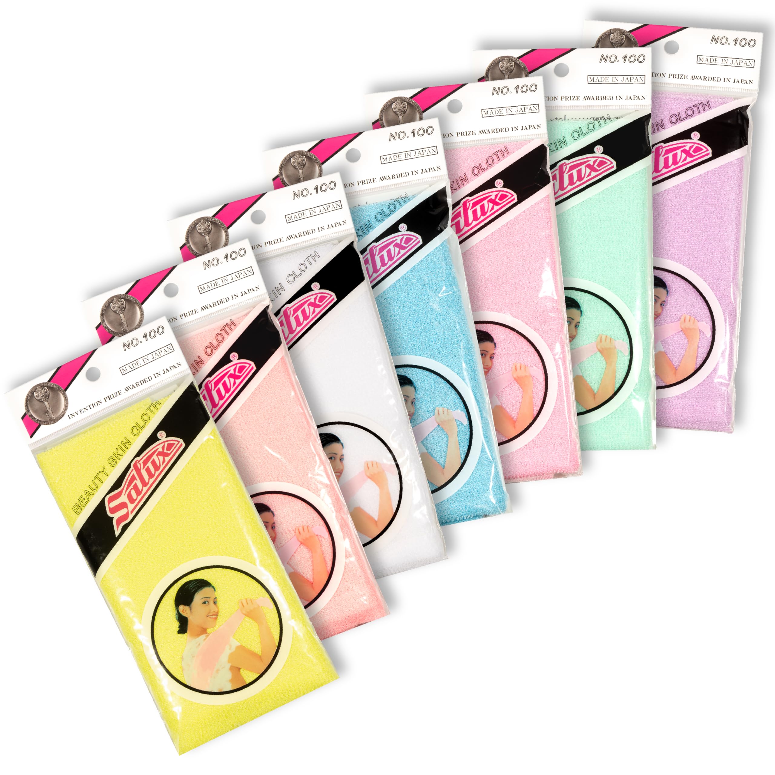SALUX serviette rose vue de face absorbation rapide