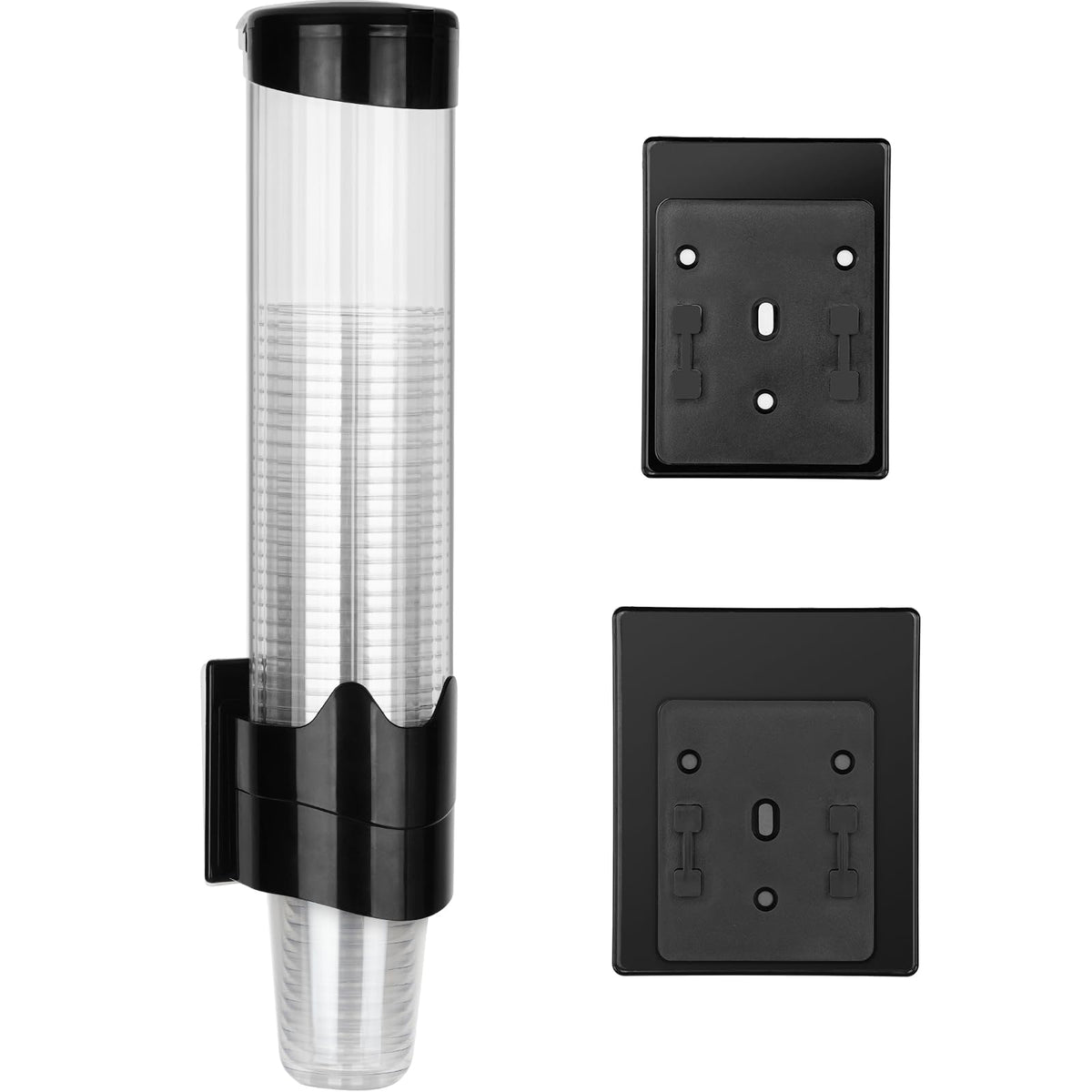 Samhe vue avant du distributeur noir pour organisation pratique