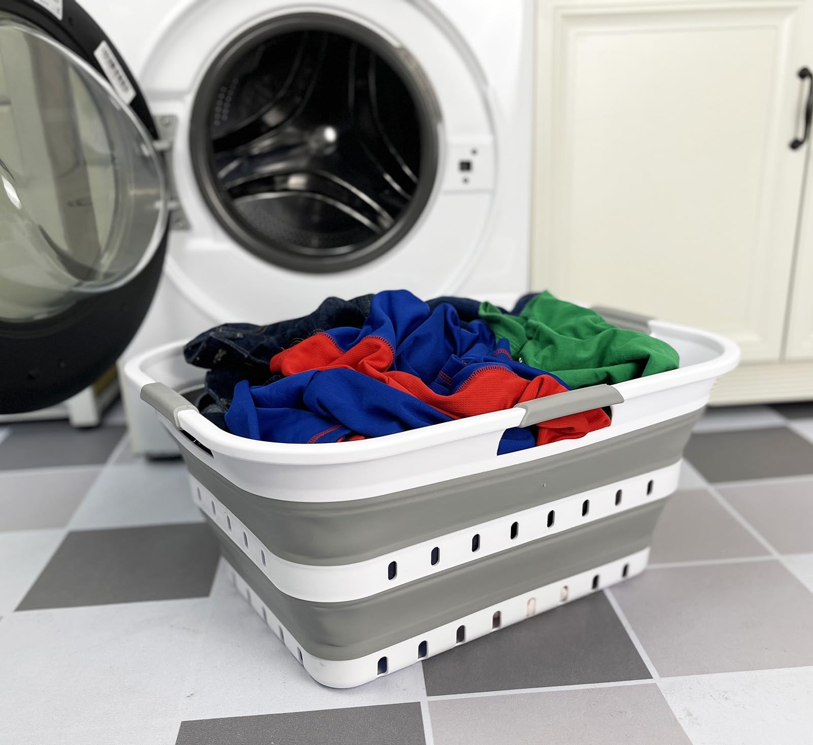 SAMMART corbeille poignées ergonomiques pour transport confortable